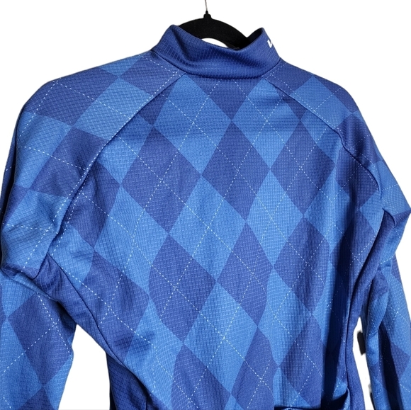 Voler Cycling Full Zip Long Sleeve Jersey Blue Argyle Harlequin Plaid Small - Picture 11 of 12